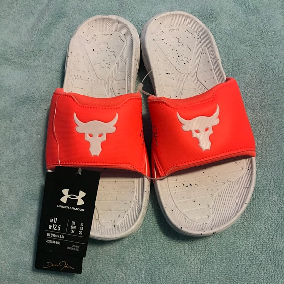 Under Armour Other - New Under Armour Project Rock 3 Slide Sandal SIZE 11 After Burn MSRP